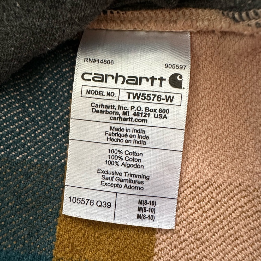 Carhartt Women's Tencel Relaxed Fit Flannel Work Shirt - size Medium - Picture 6 of 7